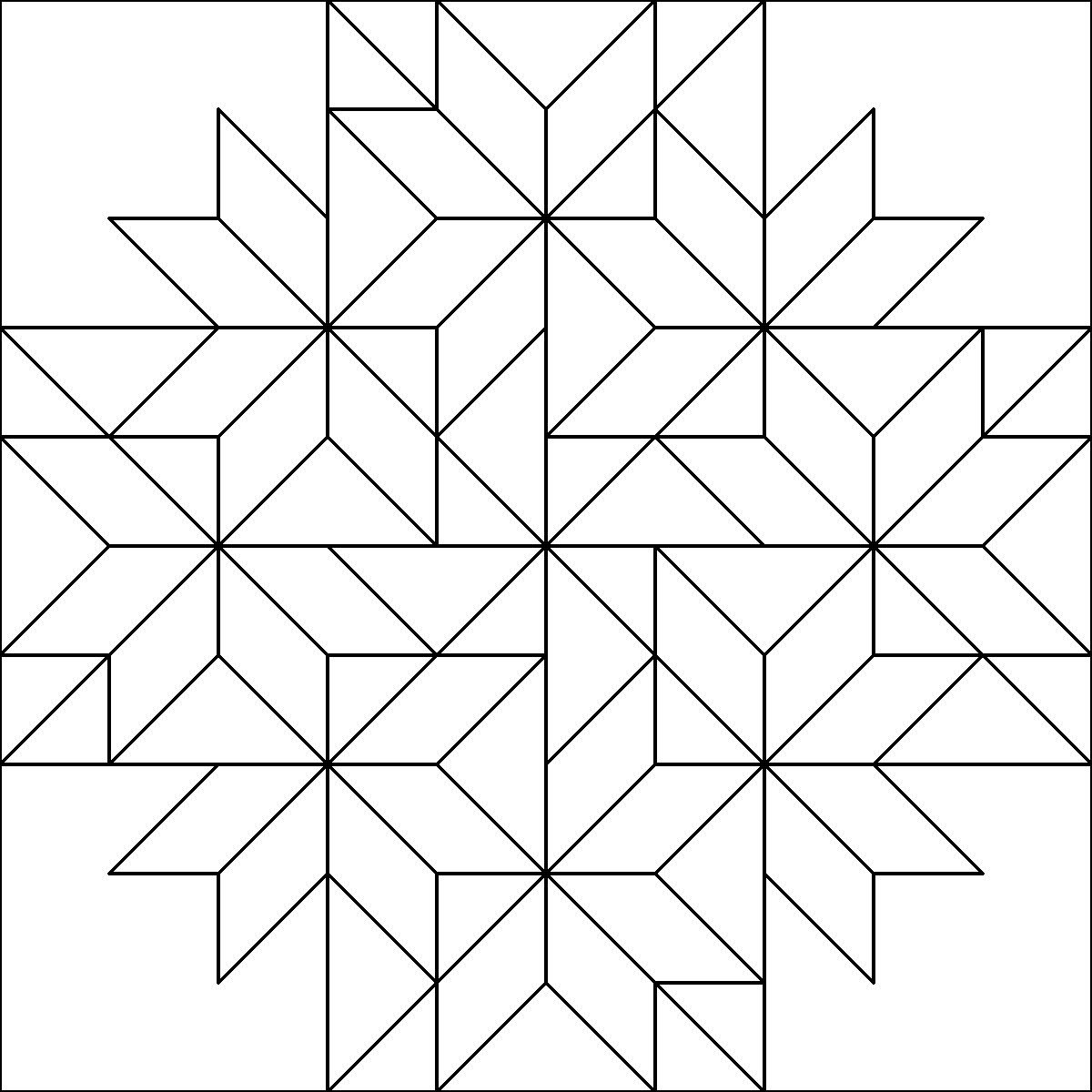 Pattern 130, Flower Wreath barn quilt pattern thumbnail